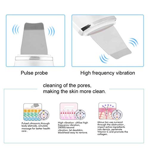 Huaaag Piel Facial Depurador Portátil para Eliminar Espinillas Piel Depurador Peeling Arrugas Eliminación Máquina Limpiador Facial Belleza Dispositivo Espinilla Eliminación Peel Herramienta