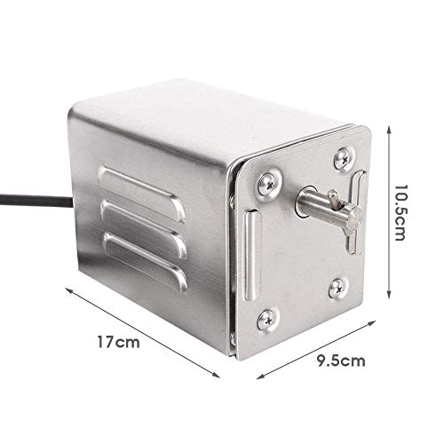HUKOER SP-S40 Parrilla de Barbacoa de Acero Inoxidable Asador Motor eléctrico Cabra Cerdo Pollo BBQ Spit Asador asador Accesorios de Barbacoa al Aire Libre (220V-240V)
