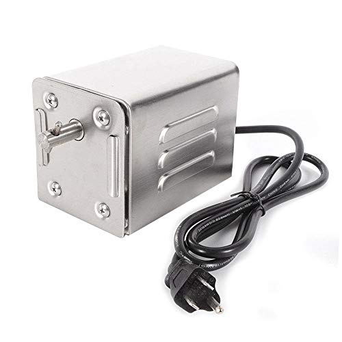 HUKOER SP-S40 Parrilla de Barbacoa de Acero Inoxidable Asador Motor eléctrico Cabra Cerdo Pollo BBQ Spit Asador asador Accesorios de Barbacoa al Aire Libre (220V-240V)