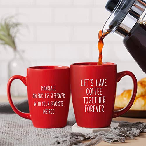 HUMOR US HOME GOODS día del Regalo de cumpleaños Ideas de la Madre (A Poem for Mornings) Rojo 15 oz