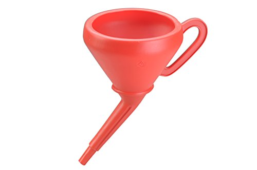 Hünersdorff Embudo universal 205 mm PEAD, con tamiz rojo, con asa