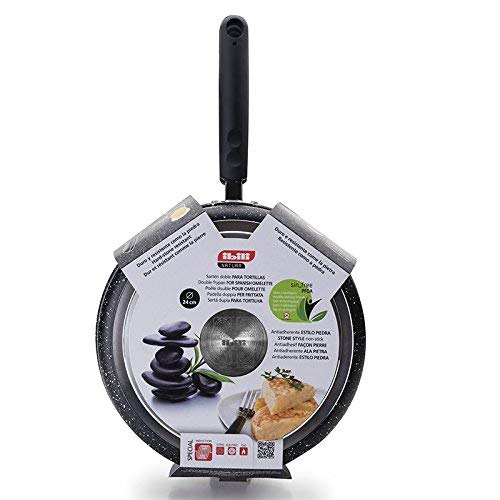 IBILI 441020 sartén para Tortilla Natura Aluminio Negro 20 cm
