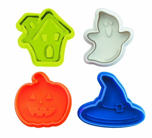 IBILI 733000 - Cortapastas con Expulsor Halloween 4 Pcs