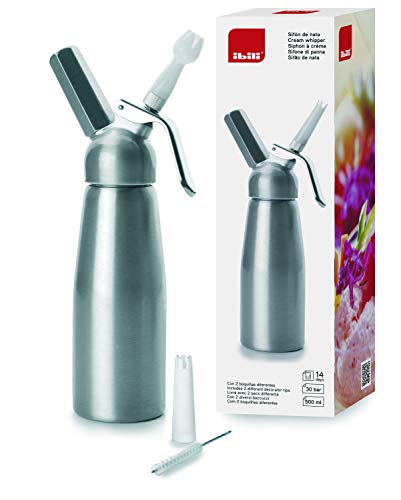 IBILI Sifon de Nata, Aluminio Satinado, 0.5 litros