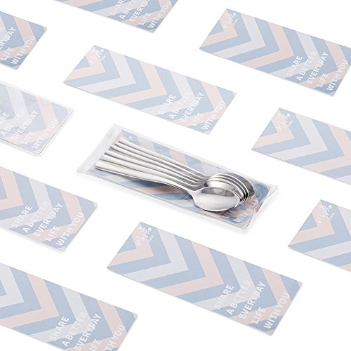 icxox Cucharas de Té Set de 6 Piezas, 15,2cm, Acero INOX 18/10 (Plateado)