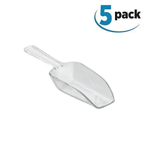 iDesign Medidor de cocina para 2 cucharadas, cuchara medidora mediana de plástico, juego de 5 cucharas medidoras para harina, especias y otros alimentos, transparente