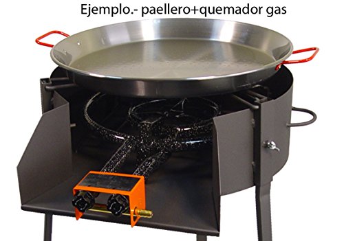 Imex El Zorro 71582 Barbacoa redonda con soporte para paella, diámetro 60 x 75 cm