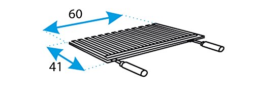 Imex El Zorro 71625 - Parrilla para barbacoa, inox, 60 x 41 cm