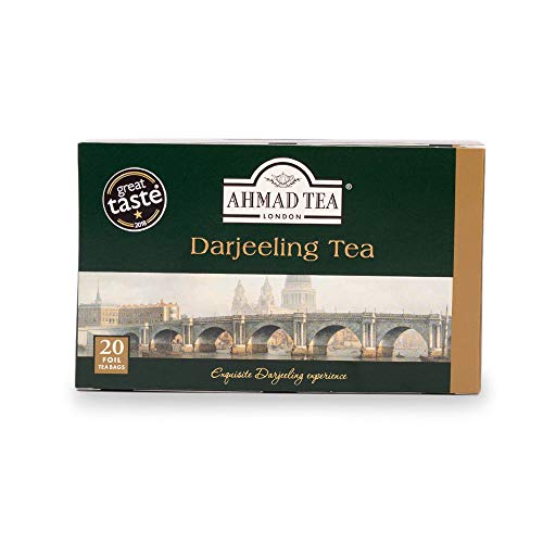 Inglés Teas, "Té Darjeeling" - Etiquetado y papel de aluminio cocido envueltos