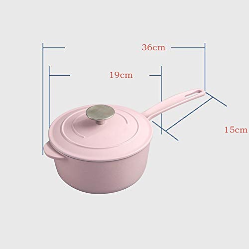 Inicio leche Olla restaurante Cocina Antiadherente Leche Pan Alimentos Suplemento Wok Familia multi-propósito de fideos instantáneos individual Gachas sopa pequeño crisol rosado La leche olla de cocin