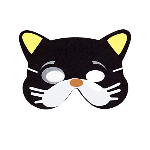 INTVN Mascarilla Animal, EVA Animal Masks Máscara de Cosplay Máscaras de Fiesta para Niños Fiesta de Cumpleaños, Navidad, Halloween, 24 Piezas