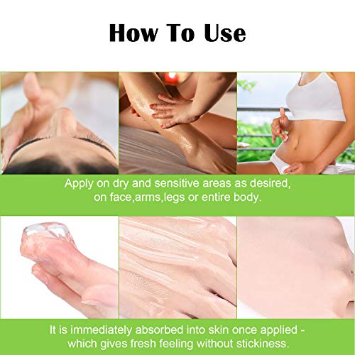 J TOHLO 2pcs Aloe Vera Gel -Puro Gel Calmante 100% Natural Para la Cara Crema idratante naturale calmante e nutriente Cabello Cuidado de las Cuerpo Para Pieles Secas y Quemadas Por el Sol-500ml