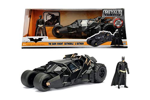 Jada- Batmóvil Coche Metal 2008 El Caballero Oscuro 1:24 coleccionismo, Color negro (253215005)