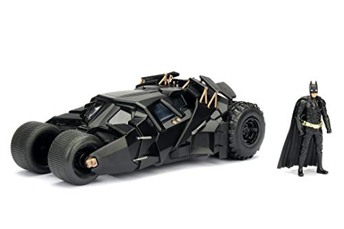 Jada- Batmóvil Coche Metal 2008 El Caballero Oscuro 1:24 coleccionismo, Color negro (253215005)