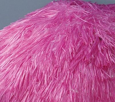 Jan Kurtz - Hawaii sombrilla de Playa Hawai 200cm Rosa con Flecos Rafia Pantalla Bast