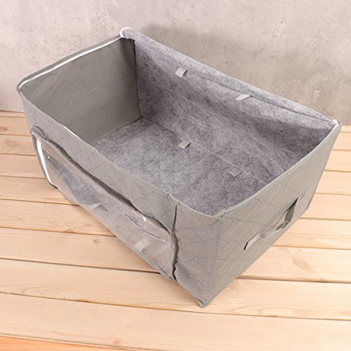 Janolia Caja para Armario, Bolsa Plegables para Ropa, Bolsa Organizadora con Tela Ecológica de Bambú No Tejida, Transpirable Antibacteriano, Anti Ácaros y Moho