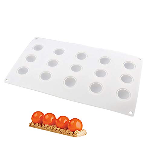 JasCherry Forma de Pelota Esfera Moldes de Silicone - Premium Antiadherente Moldes para Tartas, Repostería, Bizcocho, Gelatina, Jabón, Muffin, Pudín #2