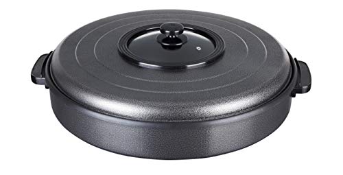 Jata PE550 - Paellera Eléctrica, 55 cm de Diámetro, con 5,5 cm de Profundidad, Antiadherente, Libre de PFOA, Válvula de Salida de Vapor, Temperatura Uniforme en Toda la Superficie, Fabricada en España