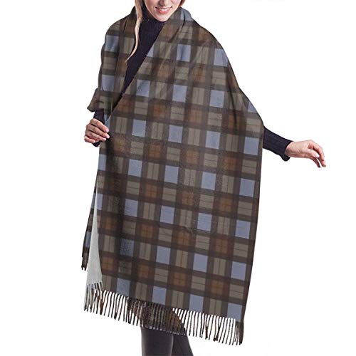 JJsister Bufandas de Mujer, Outlander Inspired Tartan Plaid Women Soft Cashmere Scarf Large Pashminas Bufanda Chales Shawl 77"x 27"