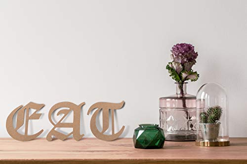 JoePaul's Crafts - 15cm - Letras de Madera de Escritura Gótica - M