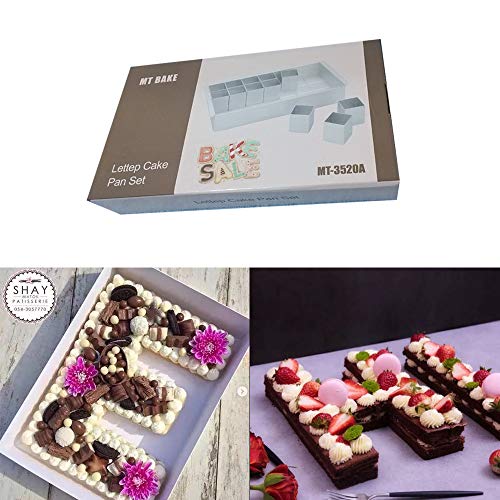 JOJOR Moldes Galletas Números Hornear Pastel Decorar, Molde para Hacer Tartas Cake Pan con Alfabeto Letra Número，Moldes Pasteles para Cumpleaños, Aniversario de Bodas