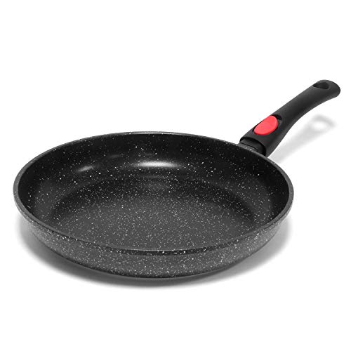 Jonas Batería 3 Sartenes Antiadherentes Revestimiento Cerámico Greblon C3 Mango Extraíble - Sin PFOA - Inducción, Gas, Eléctrica, Vitrocerámica y Horno - Ideal Tortillas - Diámetros: 20/24/28cm