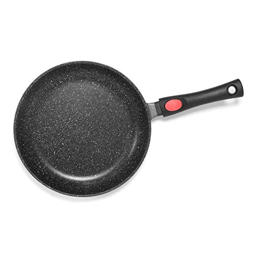 Jonas Batería 3 Sartenes Antiadherentes Revestimiento Cerámico Greblon C3 Mango Extraíble - Sin PFOA - Inducción, Gas, Eléctrica, Vitrocerámica y Horno - Ideal Tortillas - Diámetros: 20/24/28cm