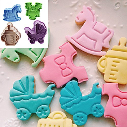 joyliveCY Cortador de Fondant o Galletas para Fiesta prenatal