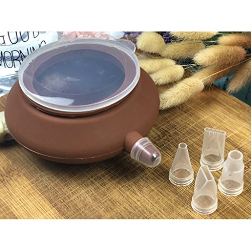 joyMerit Bolígrafo para Decorar Pasteles De Macarrones con 5 Boquillas Set Muffin Pastry Decor