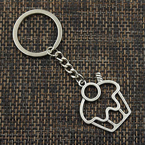 JQFEN Moda 30Mm Llavero Llavero De Metal Llavero   Color Plata   36X31Mm Colgante
