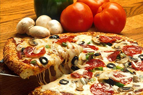 Juego de 2 bandejas para pizza (redondas, perforadas, antiadherentes, acero al carbono, 32 cm de diámetro)