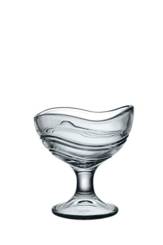 Juego de 6 cuencos de vidrio, para aperitivos y postre o helado, vasos de cóctel