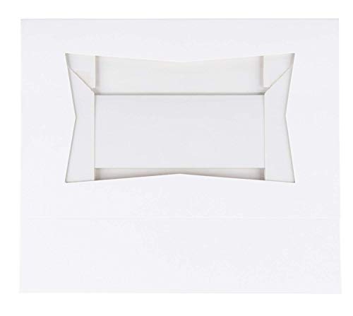 Juvale El cartón Blanco Ventana emergente Box - Pastel de pastelería y panadería con Las Cajas de Ventanas de plástico - (Paquete de 10) - 8 x 5.5 x 2 Pulgadas