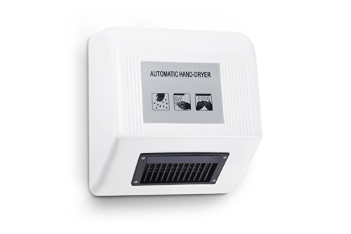 Kenley Secador de Manos Eléctrico - Secamanos Automático para Pared - 1800 W - Blanco