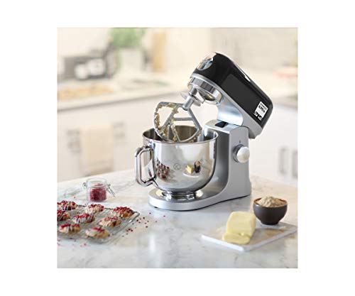 Kenwood kMX750BK – Robot de cocina 1000w, procesador alimentos 6 velocidades, 1000 W, Metal, Negro, Plata