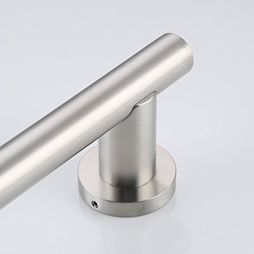 KES Barra Ducha Baño Adhesivo Acero Inoxidable Barra Deslizante Ducha Pared, Cepillado, F204DG-BS