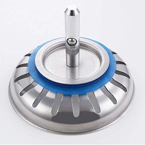 KES Colador Rejilla para Fregadero Tapón Fregadero Cocina Filtro Fregadero de Acero Inoxidable SUS304 Filtro Desagüe Fregadero 2 Piezas, PSS5-P2