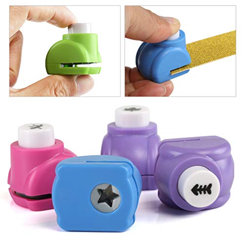Kesote 24 Mini Perforadoras de Agujero a Mano Hole Puncher para Tarjetas Hágalo, Paper Works, Scrapbooking Perforadoras Papel de Diferentes Patrones