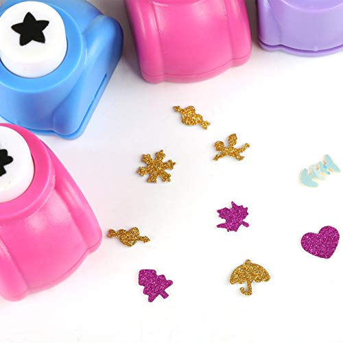 Kesote 24 Mini Perforadoras de Agujero a Mano Hole Puncher para Tarjetas Hágalo, Paper Works, Scrapbooking Perforadoras Papel de Diferentes Patrones