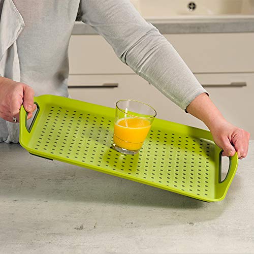 Kesper – Bandeja para Servir Antideslizante, plástico, Verde