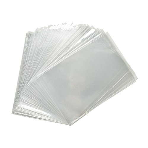 kgpack 200x Bolsas de plástico de celofán Transparente 10 x 25 cmBolsitas de Bolsas de plástico para Galletas Galletas Dulces Tortas de Dulces Magdalenas de Chocolate PiruletaBolsas de Decoracións