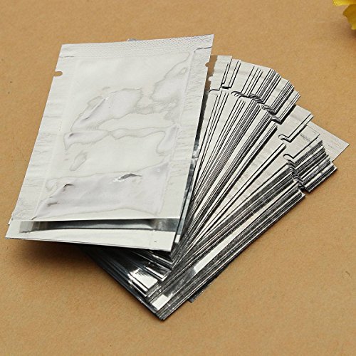 King Do way, 100 bolsas de almacenamiento de alimentos para sellar al vacío con lámina de aluminio plateada