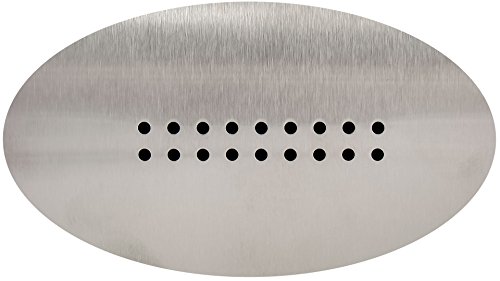 KINGHOFF Iweks - Panera de acero inoxidable con acabado satinado, color blanco o negro
