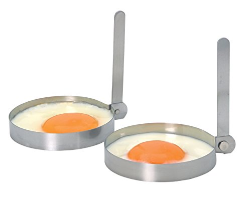 Kitchen Craft - Anillos de acero inoxidable para huevos (2 unidades)