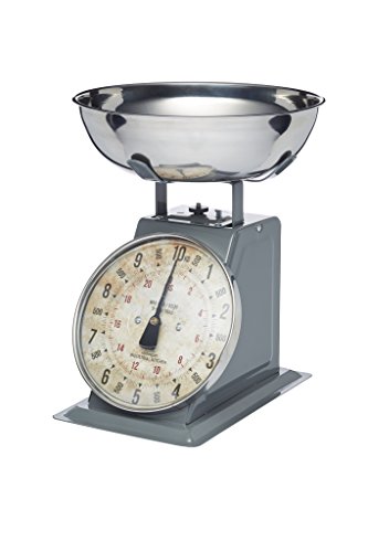 Kitchen Craft Industrial Kitchen High-Capacity Heavy-Duty Balanzas Mecánicas de Cocina, metal, Gris, 24 x 23 x 34 cm