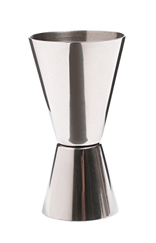 Kitchen Craft Medidor Doble para Bebidas, Acero Inoxidable, Plateado, 4 cm