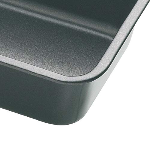 Kitchen Craft Molde Rectangular, Acero, Negro, 28 x 13 x 7 cm