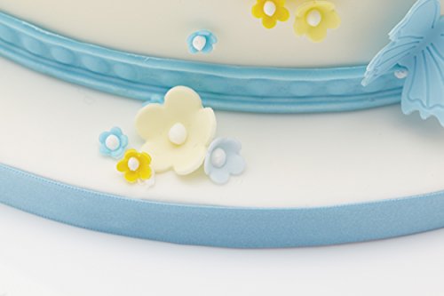 Kitchen Craft Set de Cortadores Margaritas con Expulsor, Blanco, 1 cm, 4 Unidades