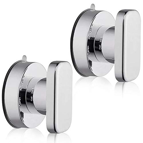 Kitchen-dream Asa del cajón con ventosa 2PCS Tiradores de ventosa de la manija refrigerador Armario Nevera Puerta Vidrio Manillas de movilidad portátiles Manillas con ventosa fuerte para el baño