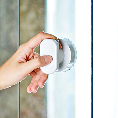 Kitchen-dream Asa del cajón con ventosa 2PCS Tiradores de ventosa de la manija refrigerador Armario Nevera Puerta Vidrio Manillas de movilidad portátiles Manillas con ventosa fuerte para el baño